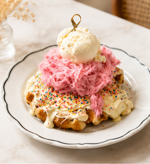 PINK BARBIE WAFFLE