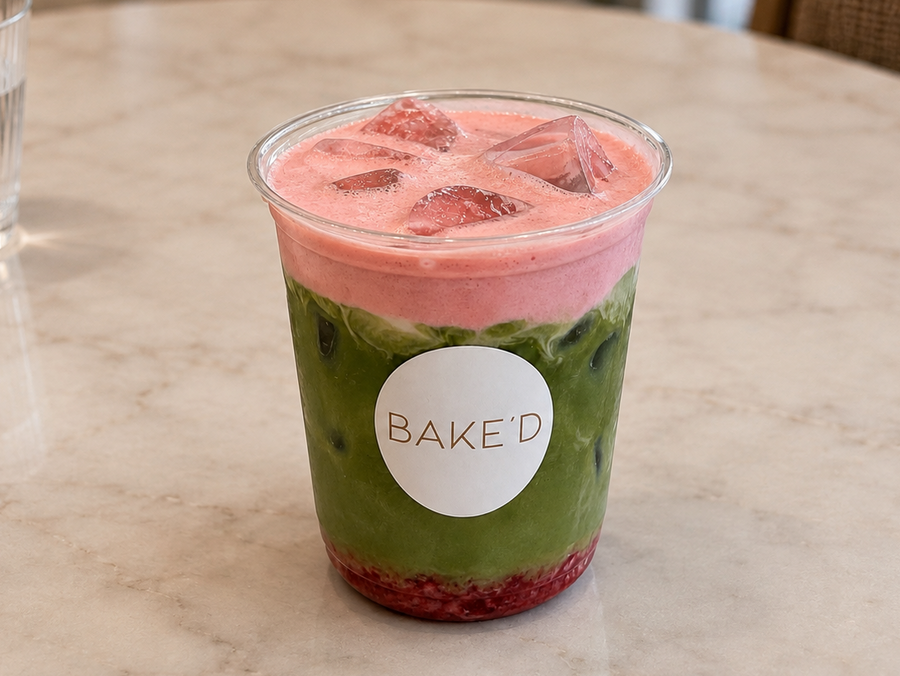 Strawberry matcha