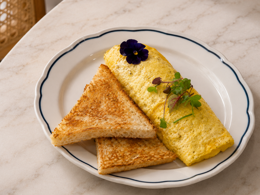 SUJUK & GRUYERE CHEESE OMELETTE