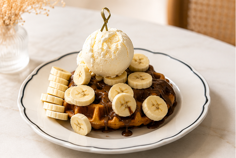 NUTELLA & BANANA WAFFLE